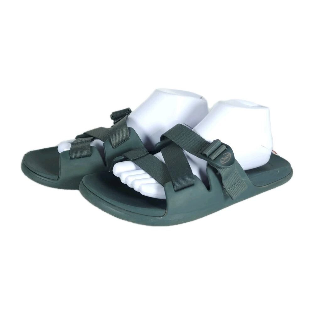 Chaco Men's Chillos US10 Green Strappy Flat Outdoors Slide Sandals